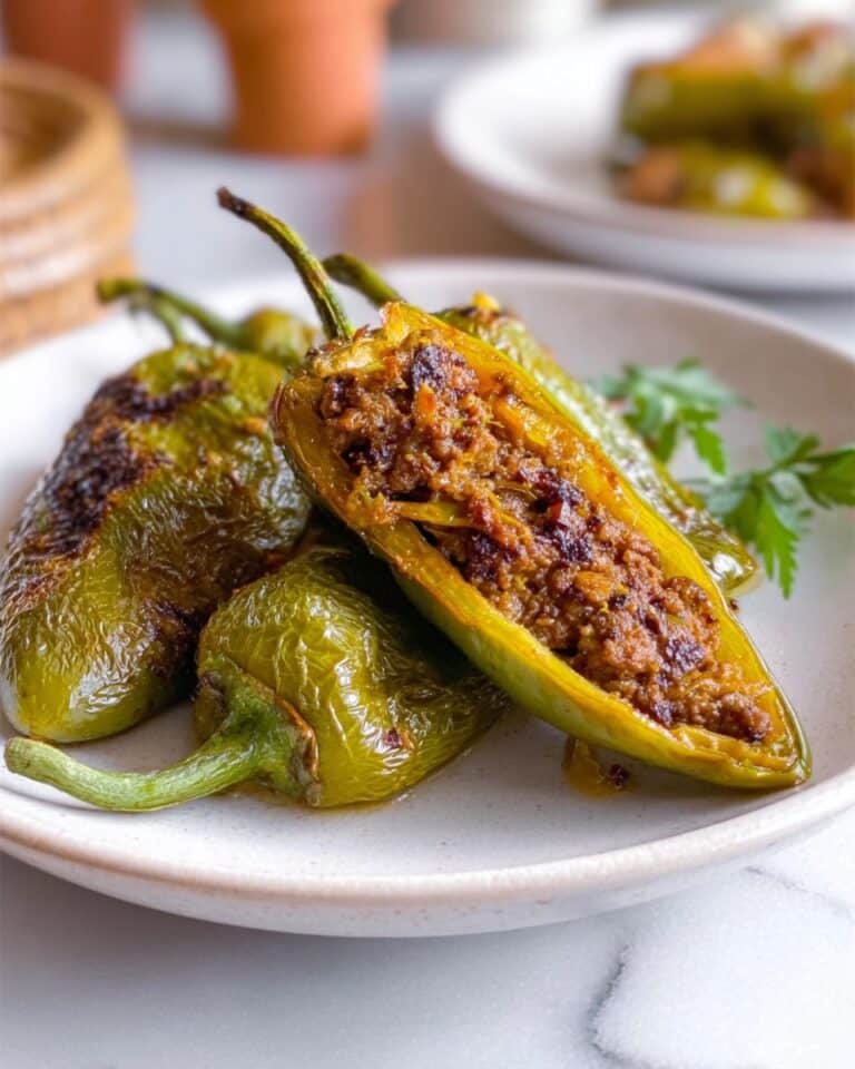 Spicy Grilled Stuffed Banana Peppers Recipe
