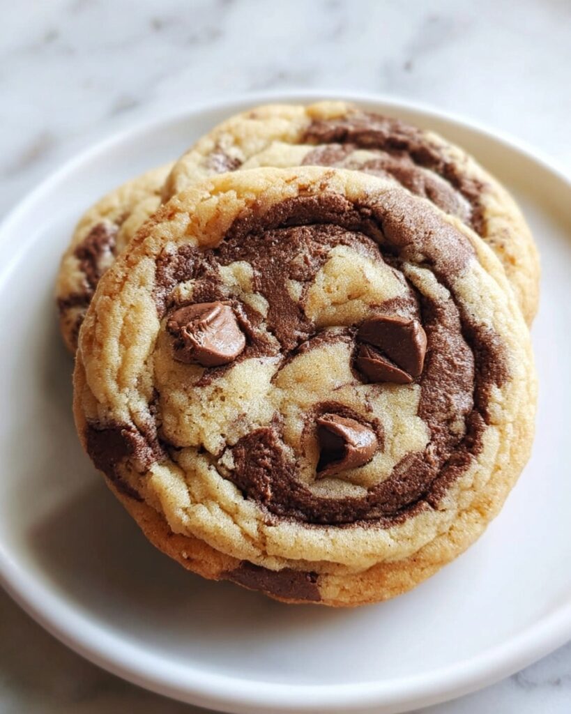 Peanut Butter Brownie Swirl Cookies Recipe