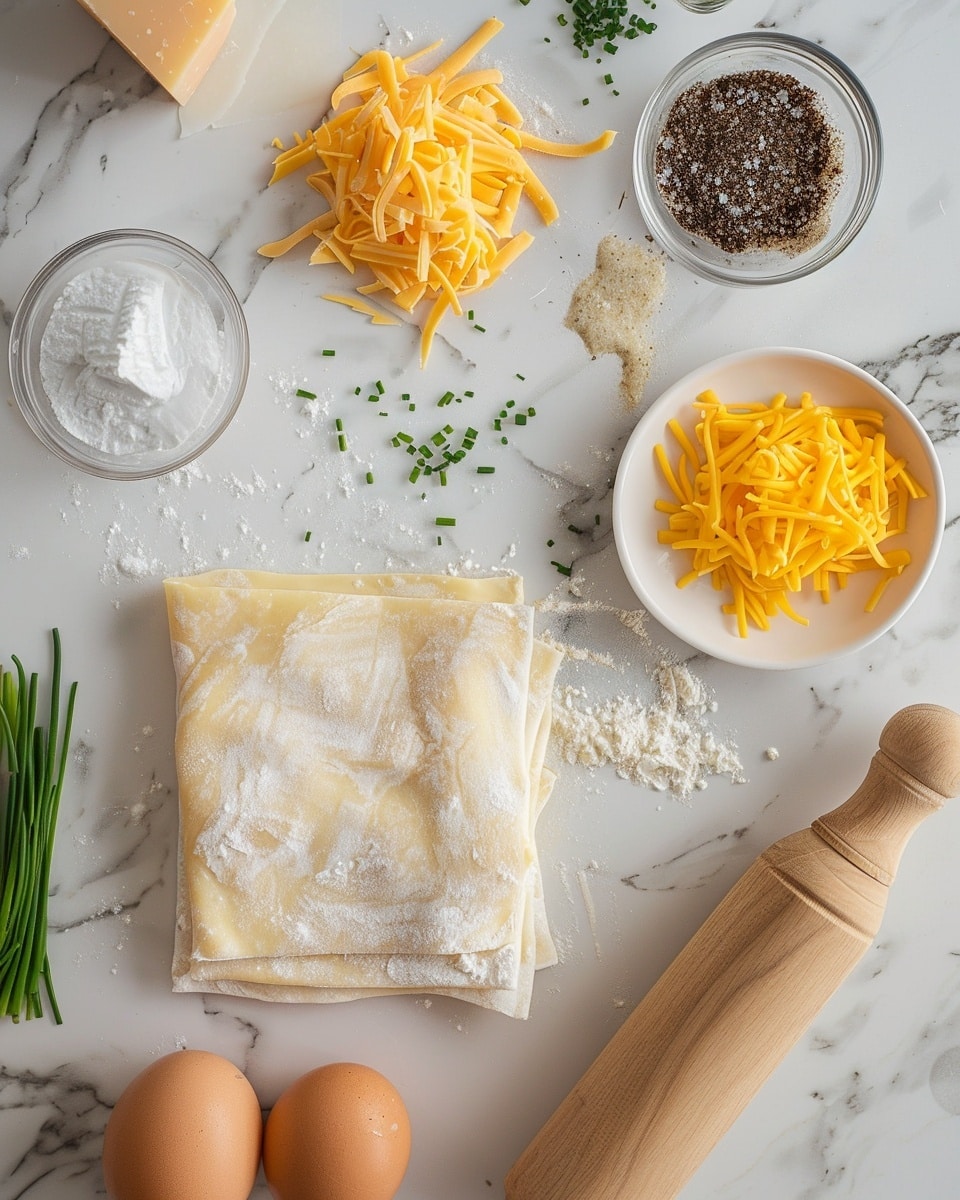 Single white plate showcasing one freshly baked puff pastry egg tart with a perfectly cooked sunny-side-up egg centered on a golden flaky crust, sprinkled with finely chopped green chives and freshly ground black pepper, close-up angled shot revealing the delicate layers of the crisp pastry edge and the smooth, tender egg white surrounding the vibrant yolk, natural lighting highlighting the textures, white marble surface beneath for a clean, elegant food blog style presentation, photo taken with an iphone --ar 4:5 --v 7