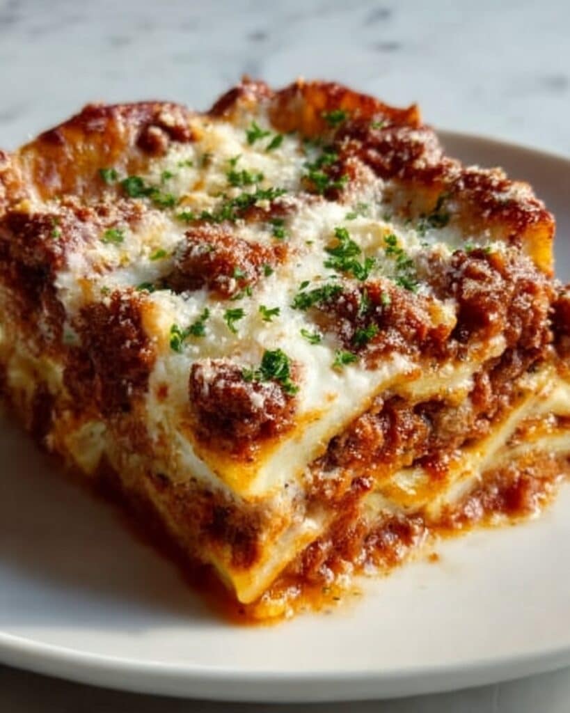 Cheesy Garlic Bread Lasagna Skillet Recipe