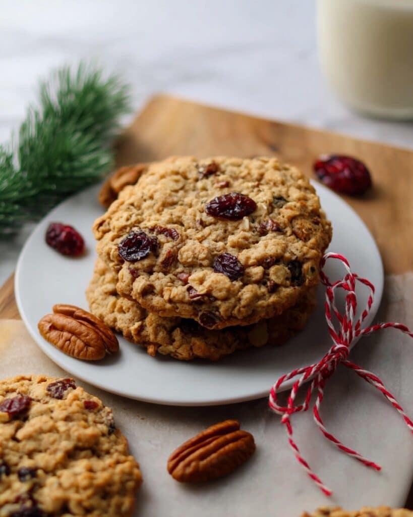Southern Style Oatmeal Cranberry Pecan Cookies Recipe