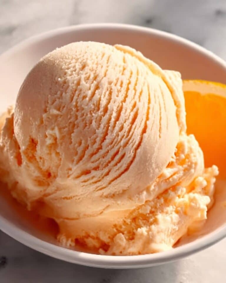 Homemade Orange Ice Cream Recipe