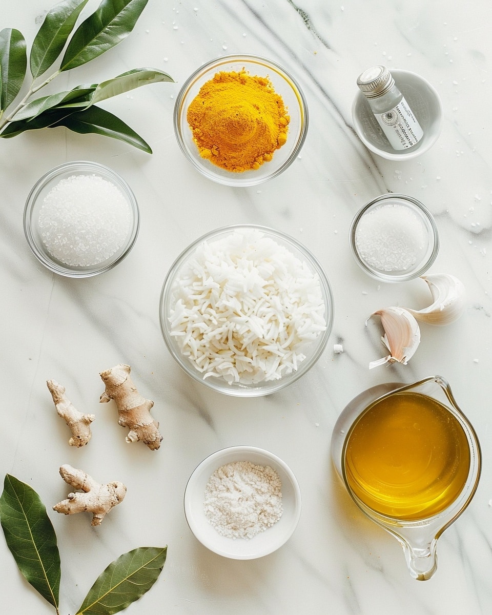 Single white bowl filled with a close-up portion of vibrant yellow seasoned rice, each grain distinct and fluffy with a sprinkle of finely chopped fresh chives on top, natural light highlighting the texture and warmth of the rice, set on a white marble background for an intimate plated serving, photo taken with an iphone --ar 4:5 --v 7