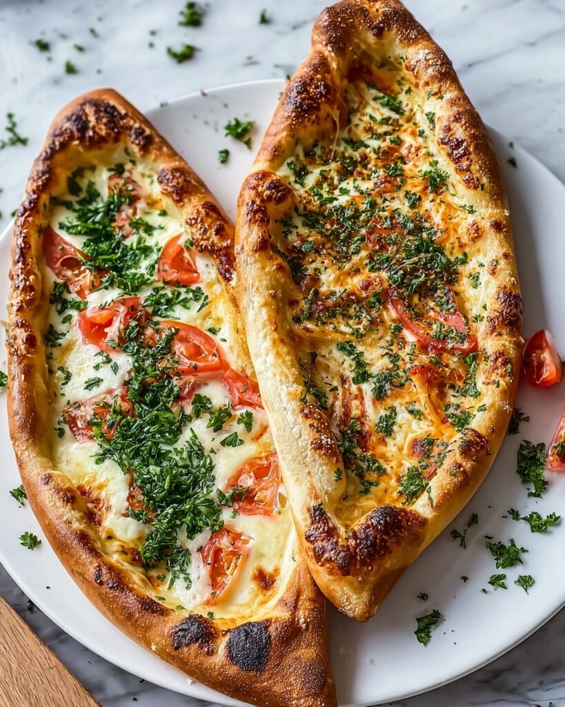 Homemade Turkish Pide with Lamb, Spinach, and Melty Cheese Recipe