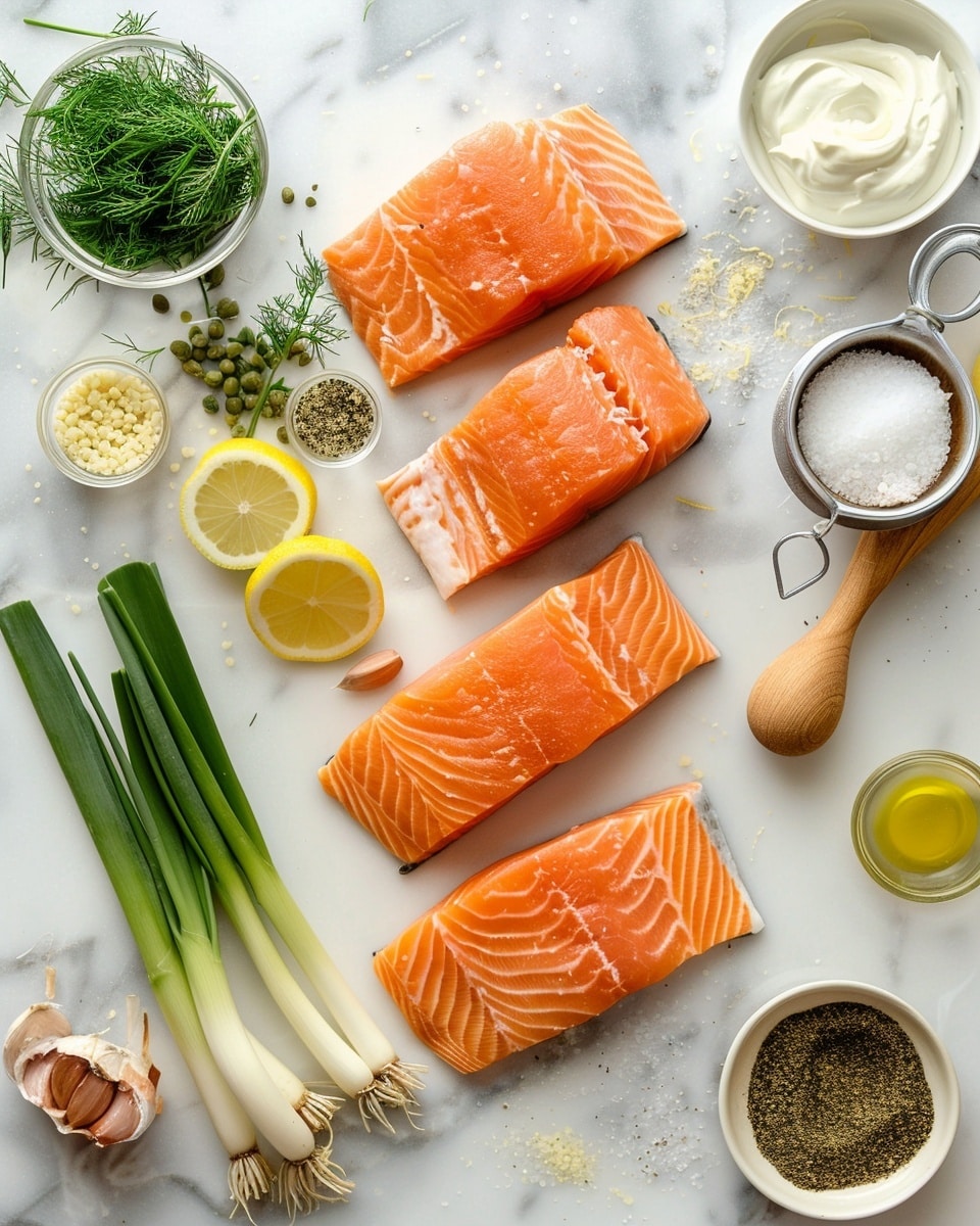 Single white plate featuring one plated salmon burger sandwich with fresh green lettuce, dill garnish, thin slices of red onion and pickles, creamy sauce visible under a toasted golden bun, side of seasoned sweet potato chips with a sprinkle of pepper, all photographed close-up at an angle to emphasize the juicy interior of the salmon patty and crisp textures, set on white marble surface with natural lighting, styled like a food blog serving photo taken with an iphone --ar 4:5 --v 7