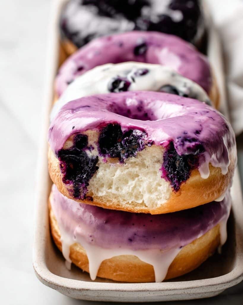 Glazed Blueberry Donuts Recipe