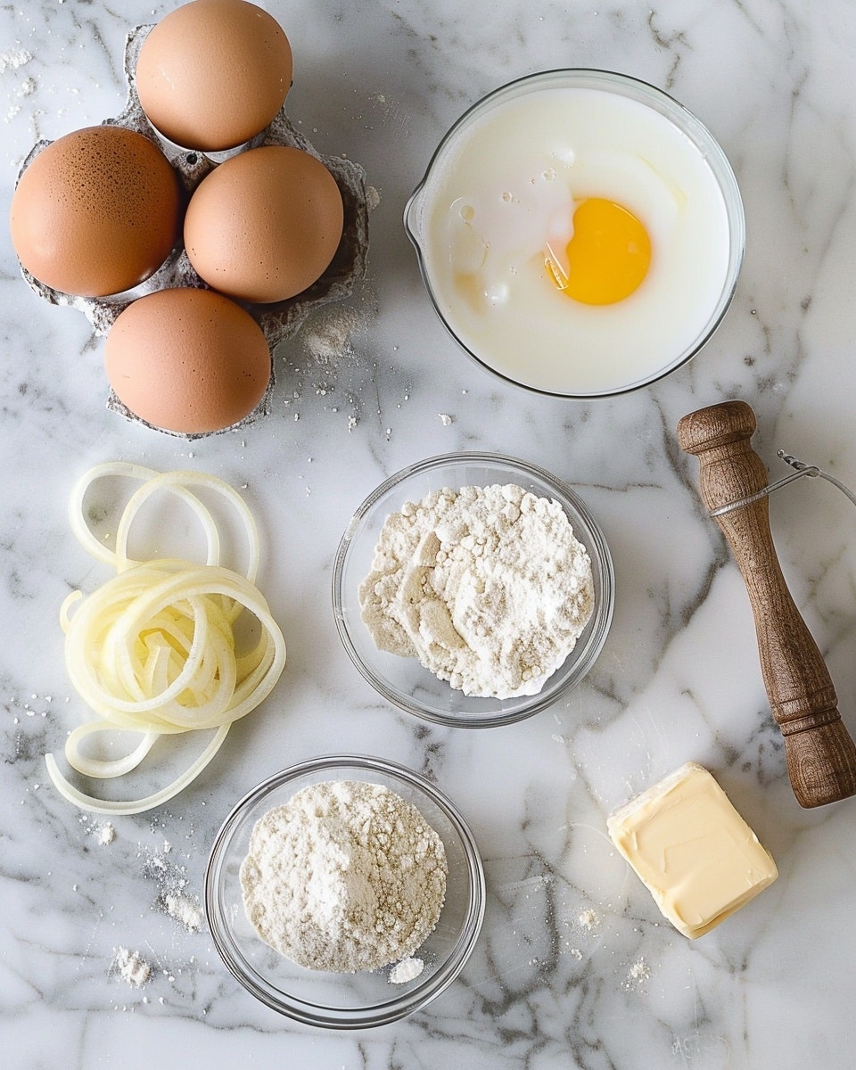 Single white plate holding one large golden-brown onion ring, close-up angle showcasing the crispy textured batter coating and the tender translucent onion visible through the cross-section, garnished with a small ramekin of rich red ketchup on the side, set on white marble background, natural lighting highlighting the crunchy exterior, intimate plated serving photo taken with an iphone --ar 4:5 --v 7
