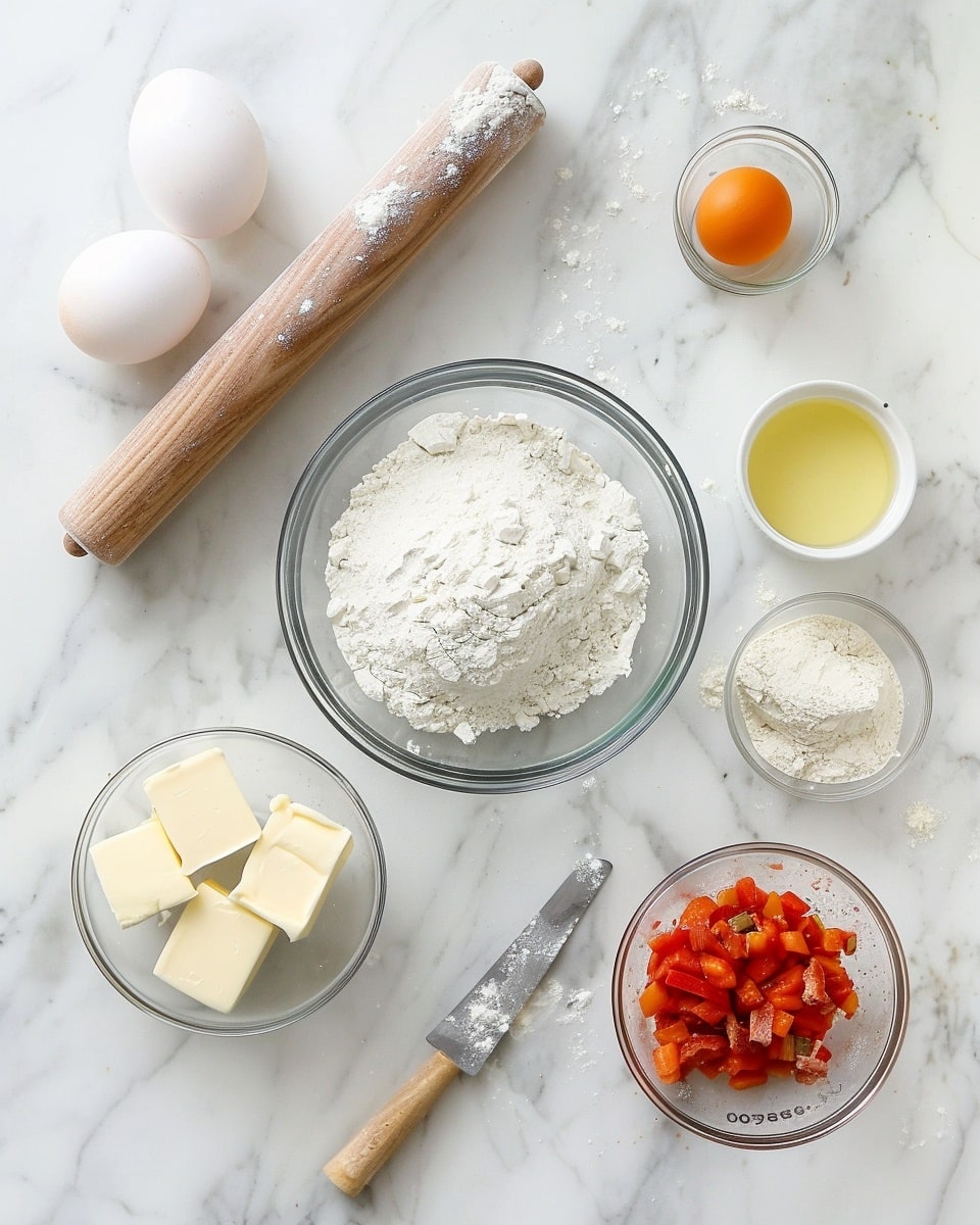 Single white plate holding one golden-brown rectangular puff pastry hand pie with a slightly flaky, crisp crust, partially sliced open to reveal a savory filling of seasoned ground meat and finely chopped vegetables, fresh parsley sprinkled on top, close-up angled view highlighting the layered pastry texture and warm filling, natural lighting, set on a white marble background, intimate plated serving photo taken with an iphone --ar 4:5 --v 7