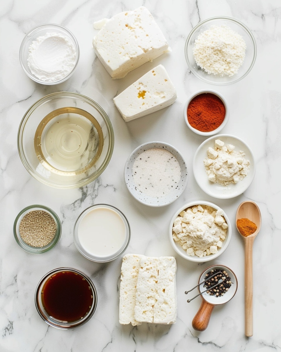 Single white plate featuring one crispy golden-brown fried cheese nugget with visible crunchy breading texture, cut in half to reveal the soft, melted creamy cheese interior, close-up angled shot emphasizing the contrast between the crunchy exterior and smooth filling, natural lighting highlights the golden hues, plate set on white marble background, styled individual plated serving ready to eat, photo taken with an iphone --ar 4:5 --v 7