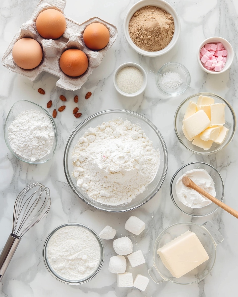 Single white plate holding one slice of a vanilla cake with smooth pink frosting coating the exterior, topped with small pink sprinkles, the slice revealing soft, fluffy yellow cake layers with a thick, creamy white filling in the center, close-up angled shot emphasizing the cake's tender crumb and the textures of the frosting and filling, natural lighting highlighting the delicate layers, set on a white marble surface, intimate styled food blog serving photo taken with an iphone --ar 4:5 --v 7