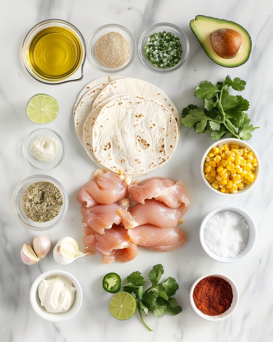 A single white plate featuring one crispy, golden taquito with its end slightly open to reveal the seasoned shredded filling inside, positioned at an angle to highlight the crunchy texture and interior layers. Accompanied by a small dollop of creamy green avocado cilantro sauce garnished with fresh cilantro leaves on the side, all placed on a white marble surface with natural lighting emphasizing the warm tones and textures, styled as a ready-to-eat plated serving. Photo taken with an iphone --ar 4:5 --v 7