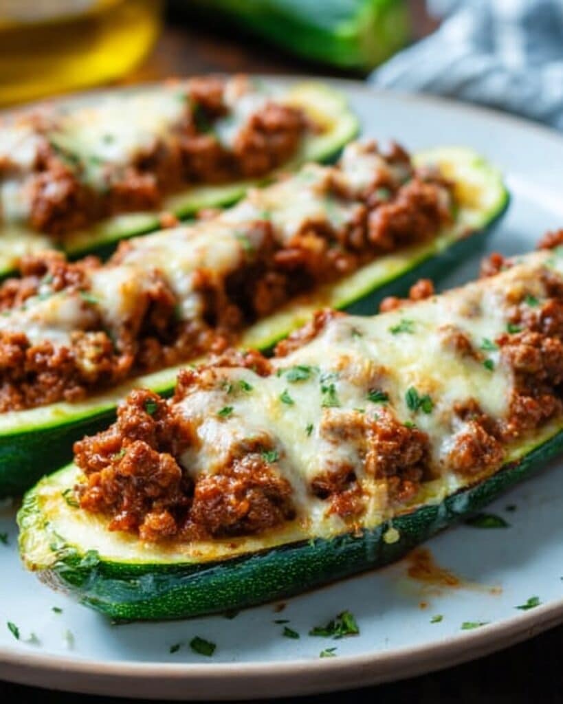 Easy Ground Beef Zucchini Boats (Healthy and Delicious) Recipe