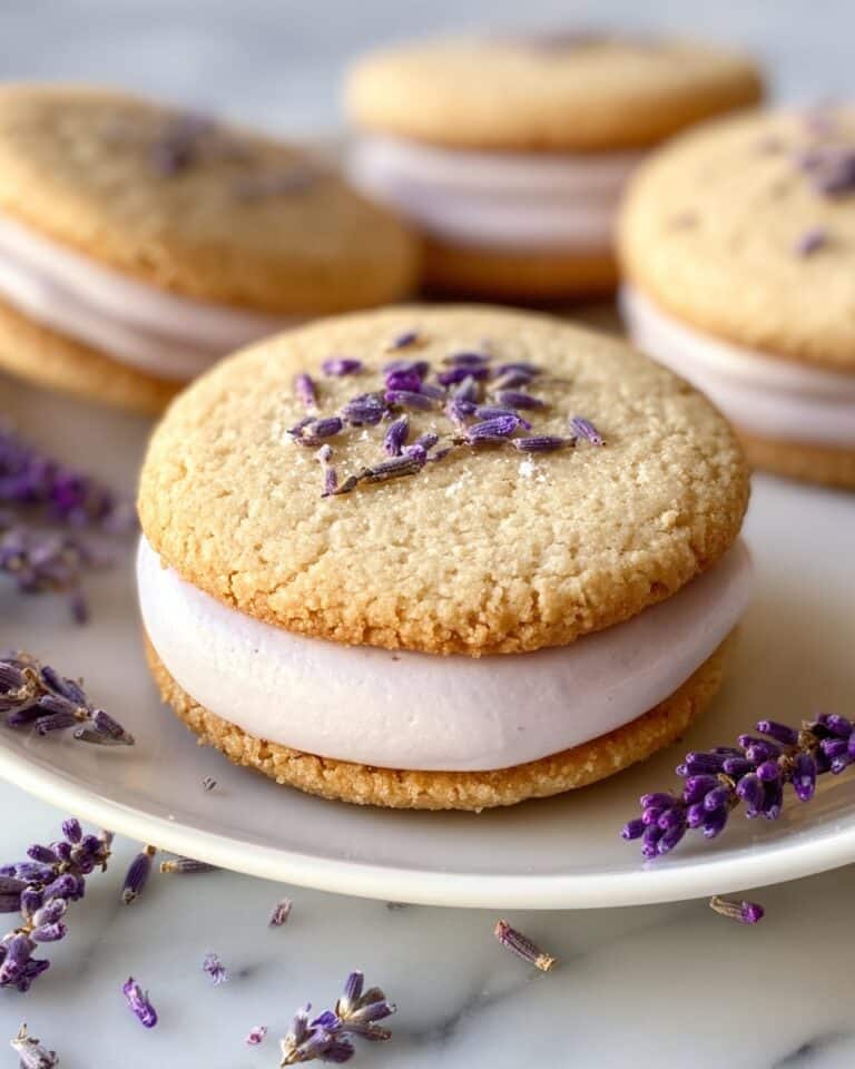 Lemon Lavender Sandwich Cookies Recipe