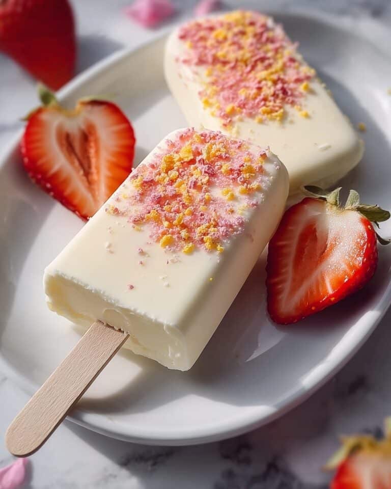 Strawberry Cheesecake Pops – Easy No-Bake Delight! Recipe