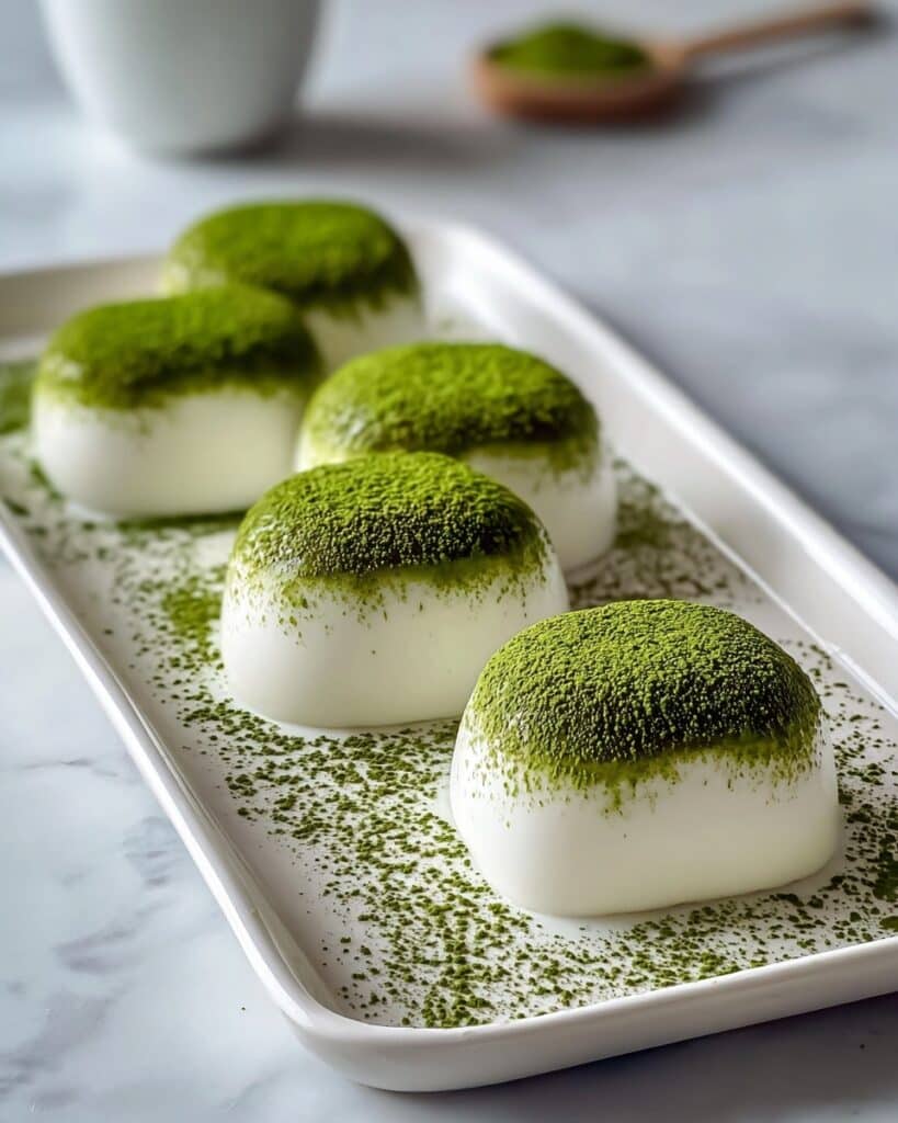 Homemade Matcha Cheesecake Daifuku Recipe