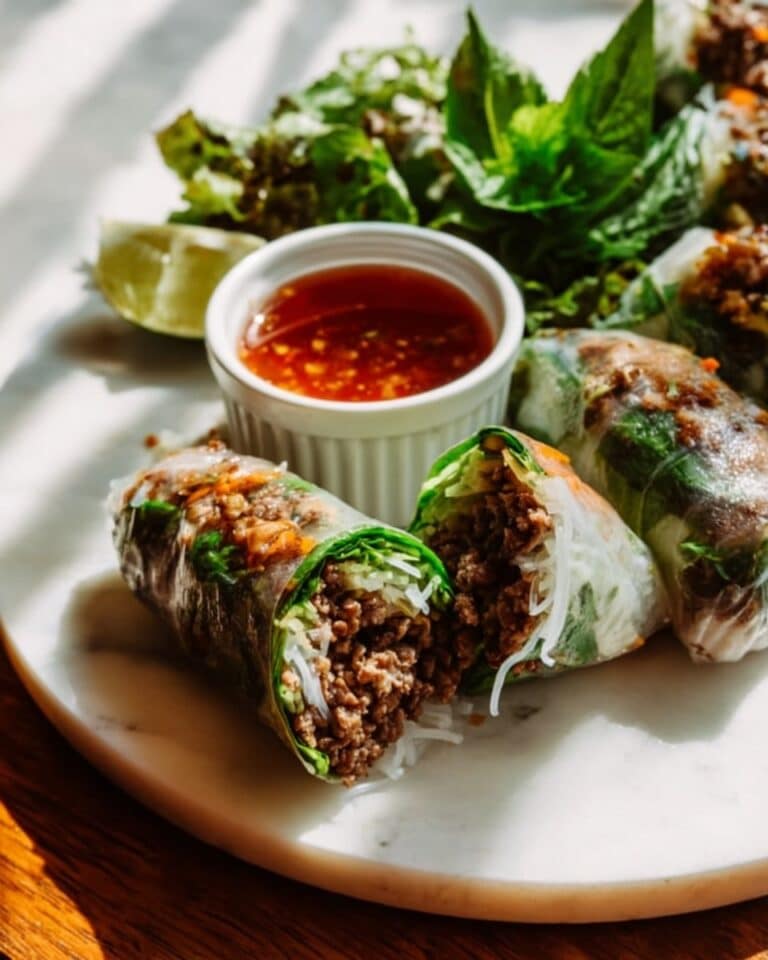 Thai Basil Beef Rolls Recipe