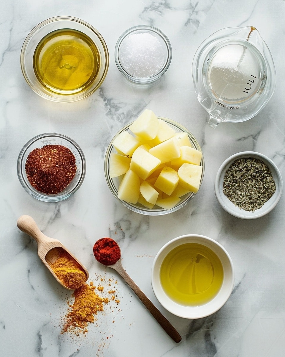 Single white plate with a generous portion of golden roasted potato chunks seasoned with herbs and spices, close-up angled shot revealing the crispy exterior and soft, fluffy interior of the potatoes, garnished lightly with fresh chopped parsley, placed on a white marble surface under natural lighting, styled like a cozy food blog serving ready to eat, photo taken with an iphone --ar 4:5 --v 7