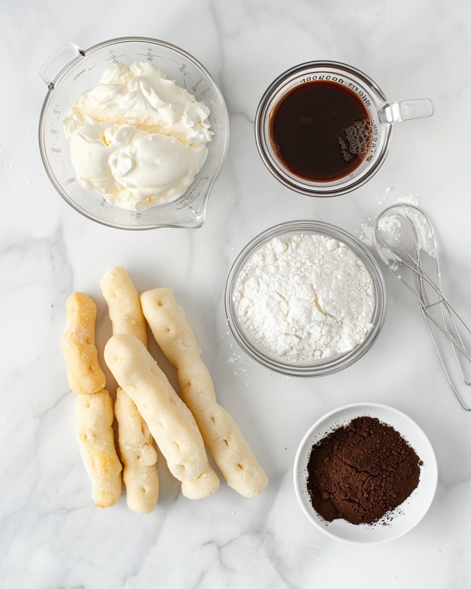 Single white glass filled with one serving of classic tiramisu, showing distinct layers of creamy mascarpone cheese and coffee-soaked ladyfinger biscuits, topped with a dusting of cocoa powder and three coffee beans arranged delicately on top, close-up angled shot revealing the rich texture and airy layers on a white marble surface, natural lighting enhancing the soft contrasts, styled for an intimate food blog presentation photo taken with an iphone --ar 4:5 --v 7