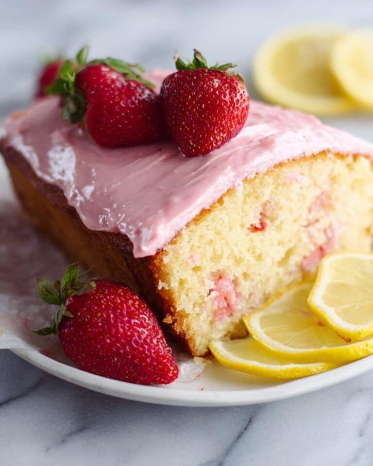 Strawberry Lemonade Pound Cake Recipe