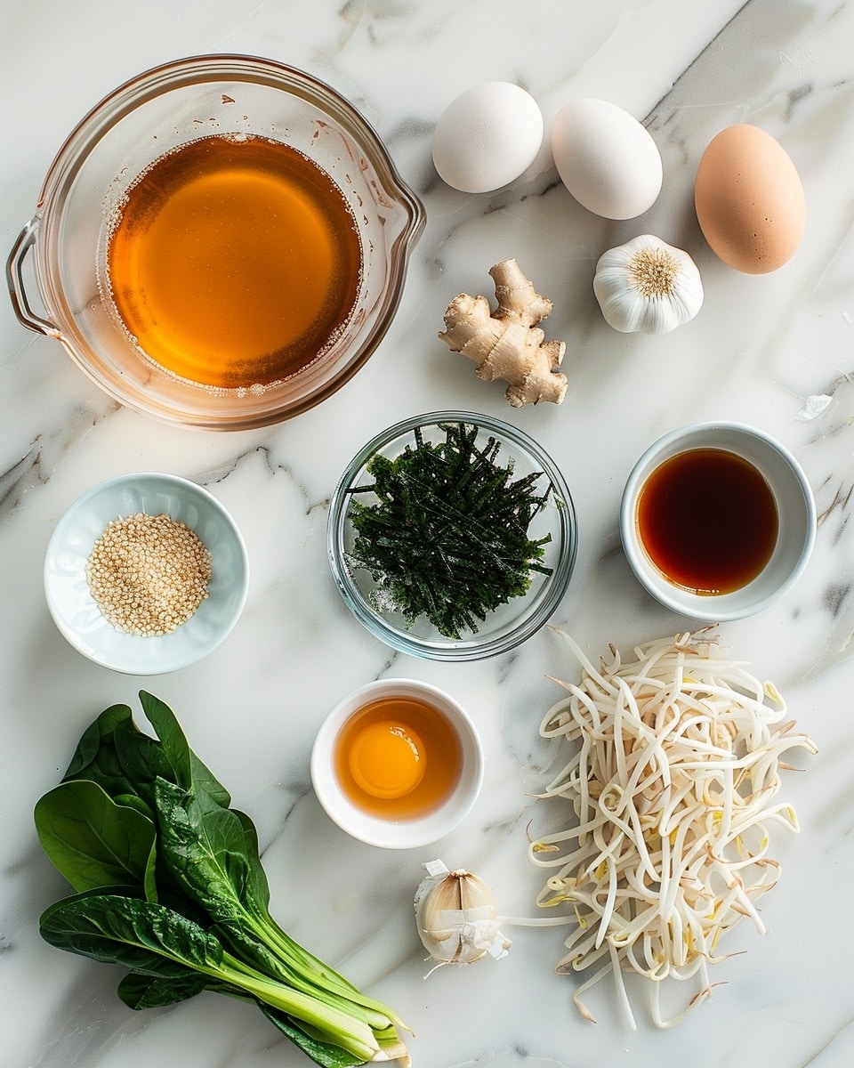Close-up of a single white bowl containing a plated serving of savory noodles tossed in a rich, reddish-orange sauce, topped with a perfectly cooked sunny-side-up egg sprinkled with black and white sesame seeds, accompanied by thinly sliced avocado wedges lightly seasoned, garnished with fresh sliced green onions, positioned on a white marble surface with natural lighting, styled like a food blog shot emphasizing texture and freshness, photo taken with an iphone --ar 4:5 --v 7