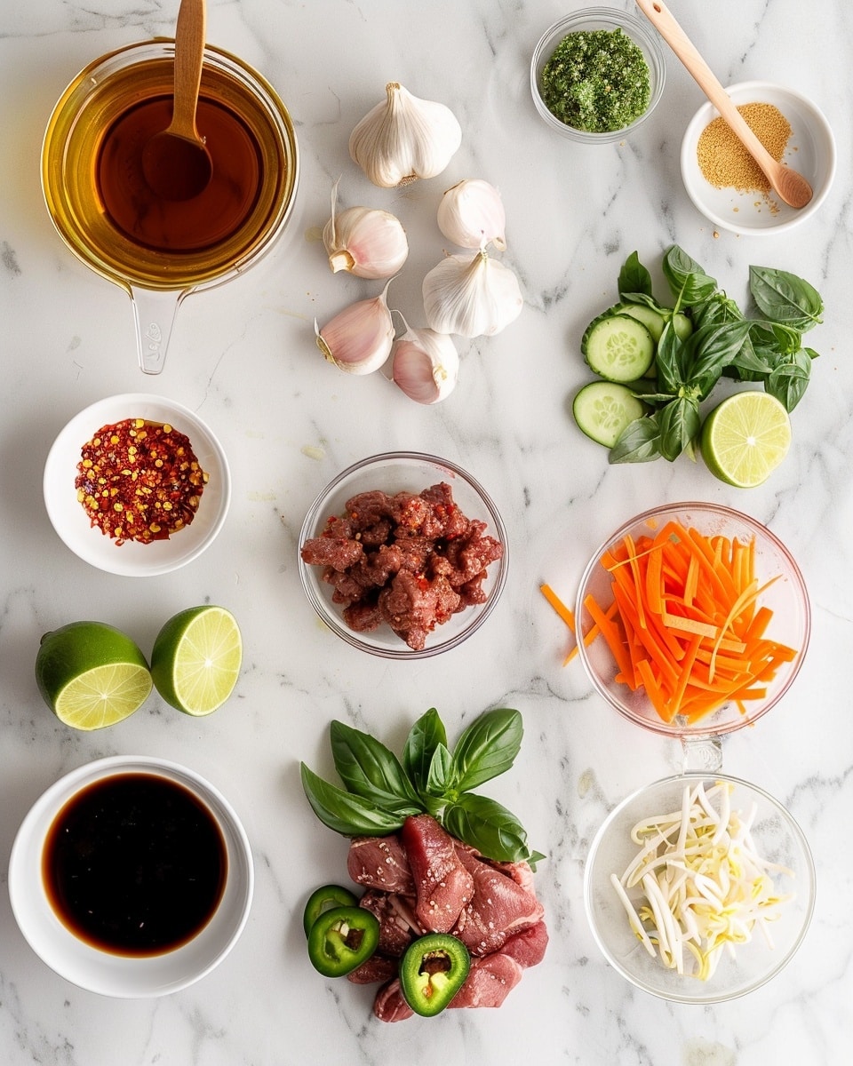 Single white plate featuring one freshly prepared Vietnamese spring roll cut in half, revealing vibrant layers of tender cooked ground meat, translucent rice paper wrapping bright green herbs and vermicelli noodles, with a glossy dipping sauce in a small white ramekin on the side, natural light illuminating the textures, styled on a white marble surface, intimate plated serving photo taken with an iphone --ar 4:5 --v 7