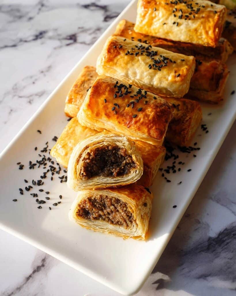 Phyllo Rolls with Ground Beef Recipe