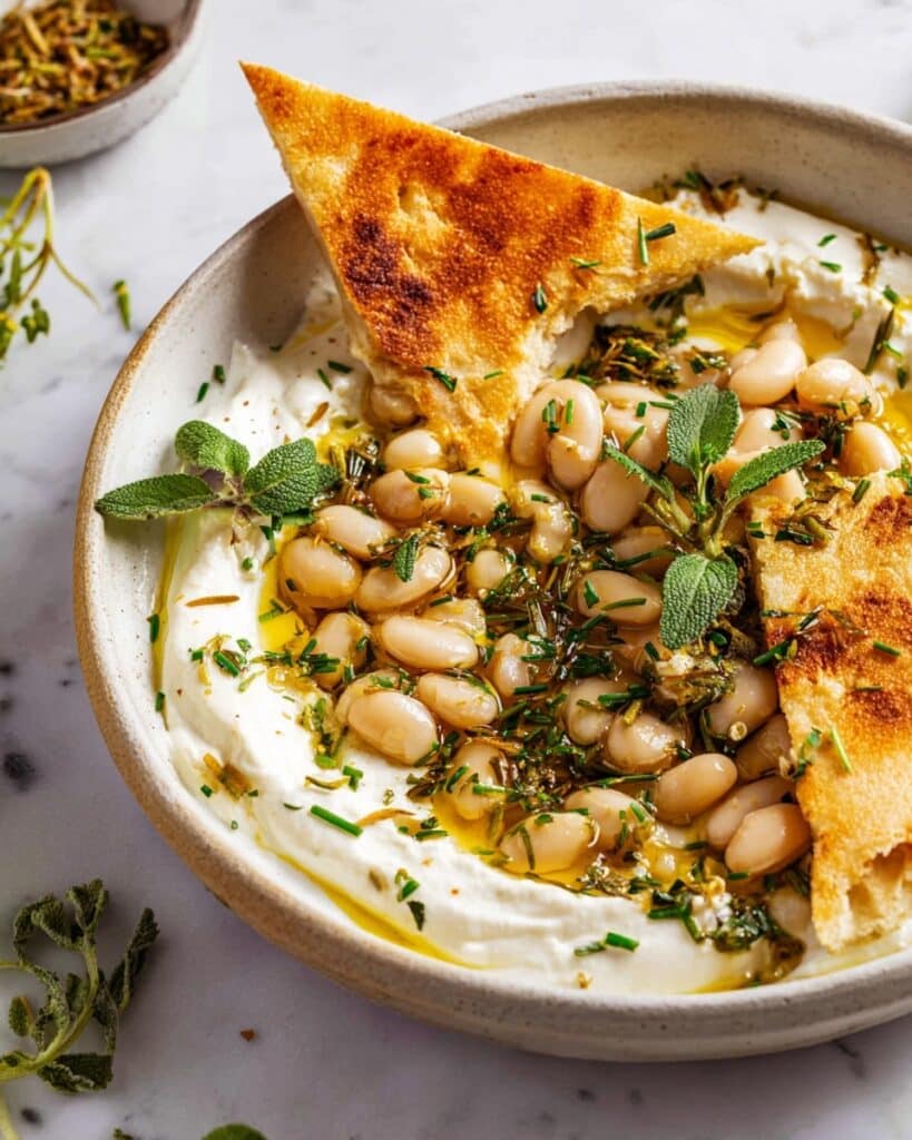 Marinated Butter Beans and Cottage Cheese Dip Recipe