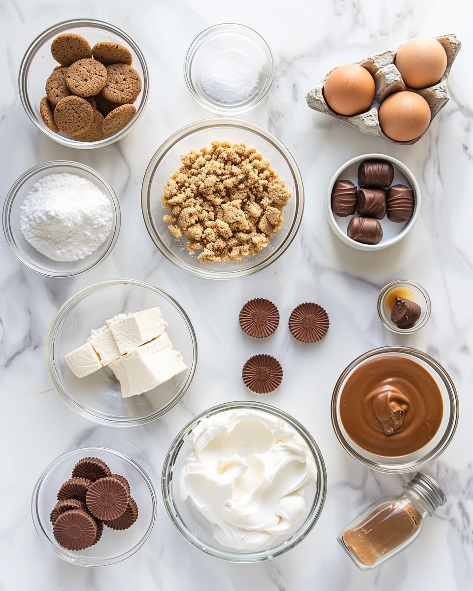 Single white plate with one slice of creamy cheesecake showing distinct layers of a thick, crumbly graham cracker crust and smooth, dense cheesecake filling, topped with a swirl of whipped cream and a whole cookie with drizzled chocolate on top, crumbs scattered artfully around the slice, angled close-up revealing textures and interior, set on white marble surface, natural lighting, styled food blog serving photo taken with an iphone --ar 4:5 --v 7
