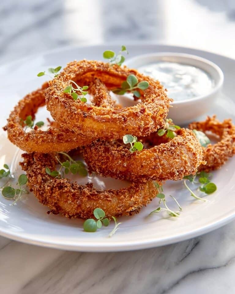 Crispy Delicata Squash Rings with Smoky Ranch Dipping Sauce Recipe