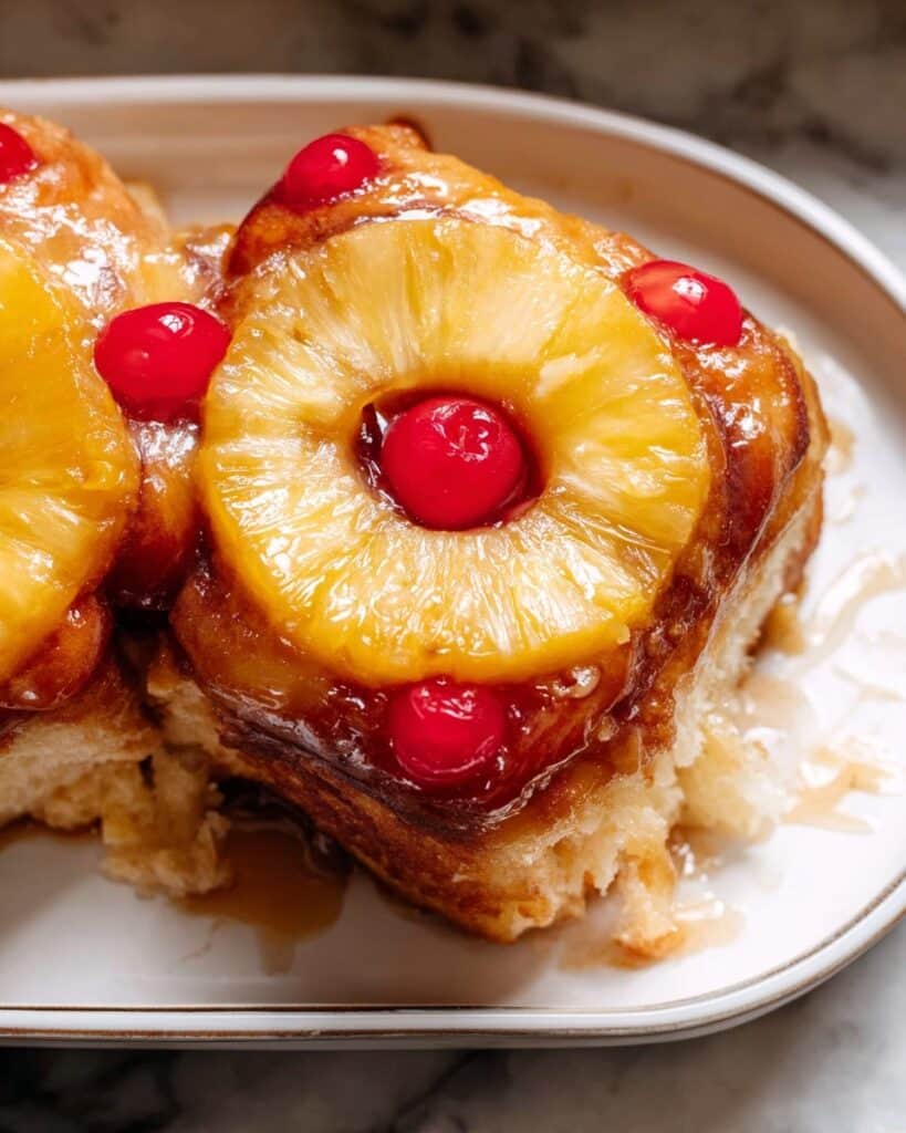 Pineapple Upside Down Cinnamon Rolls Recipe