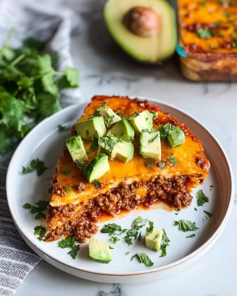 Delicious Crustless Keto Taco Pie for Quick Family Dinners Recipe