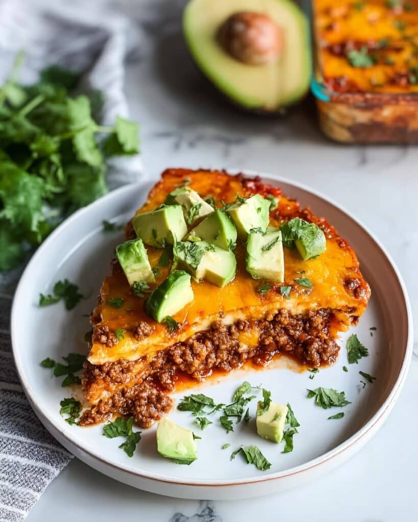 Delicious Crustless Keto Taco Pie for Quick Family Dinners Recipe