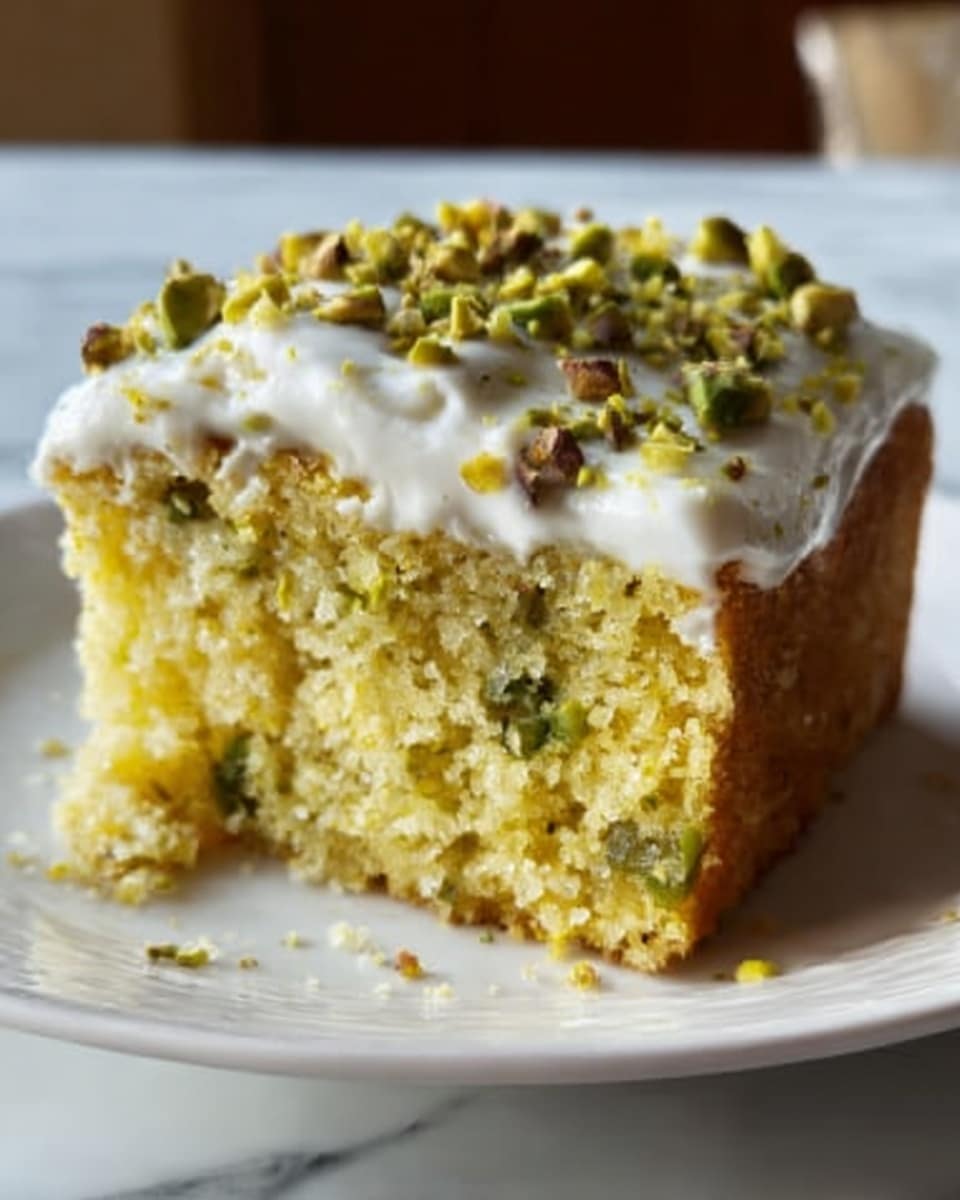 Pistachio Pudding Cake Recipe