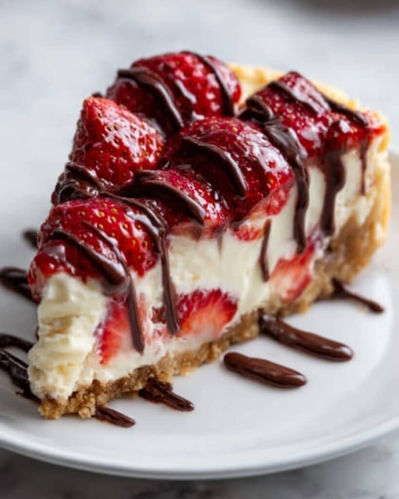 Irresistible No-Bake Chocolate Strawberry Cheesecake in 30 Minutes Recipe