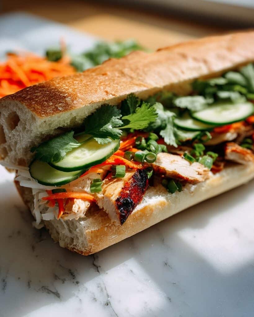 Chicken Banh Mi Sandwich Recipe
