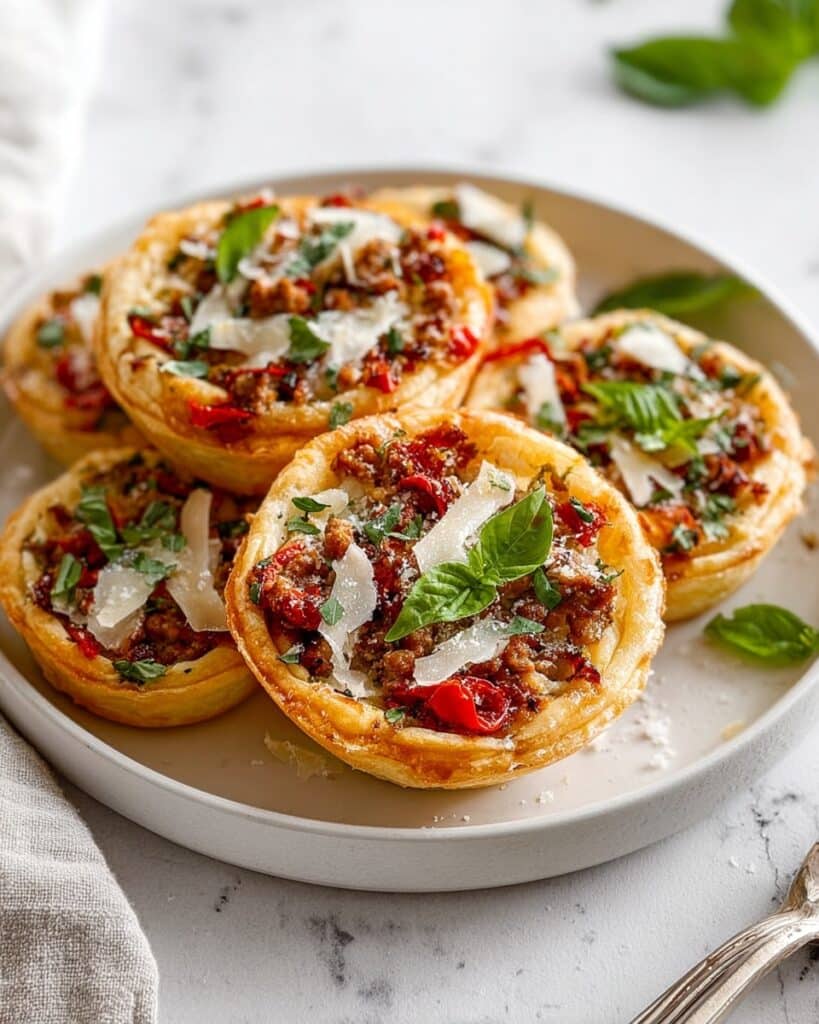 Sausage Pinwheels with Basil, Spinach, and Red Peppers Recipe