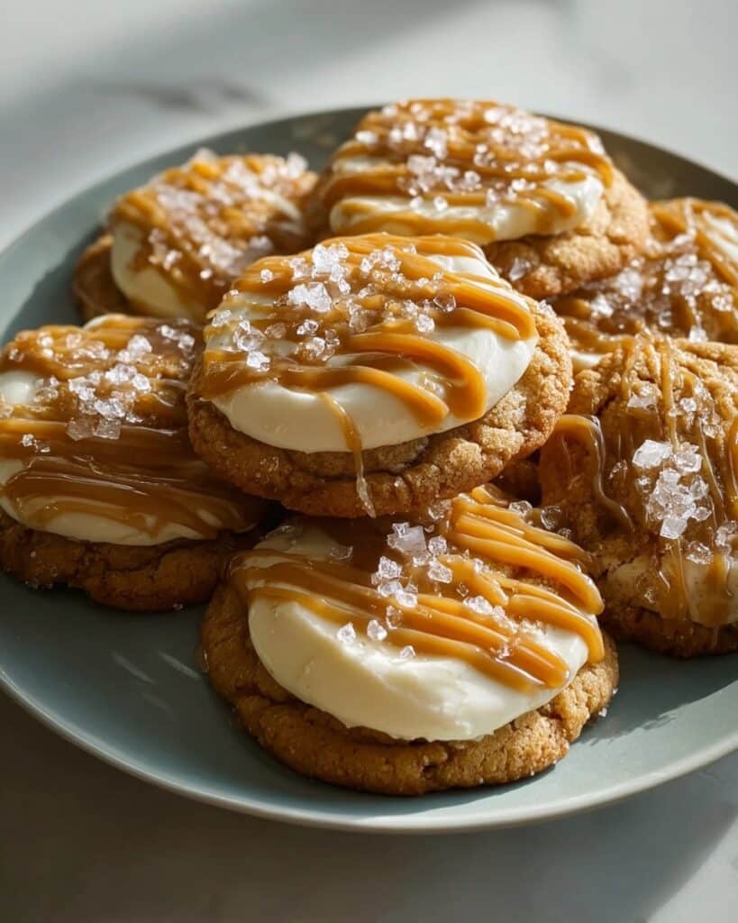 Salted Caramel Cheesecake Cookies Recipe