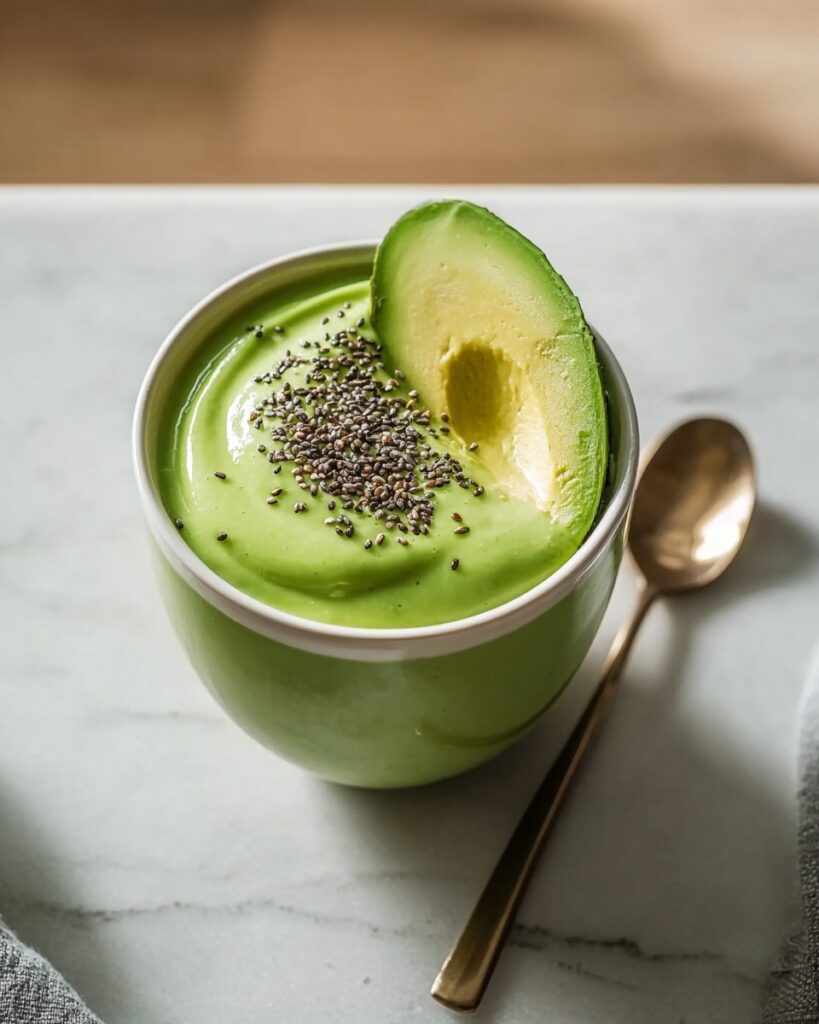 Creamy Spinach Avocado Smoothie Recipe