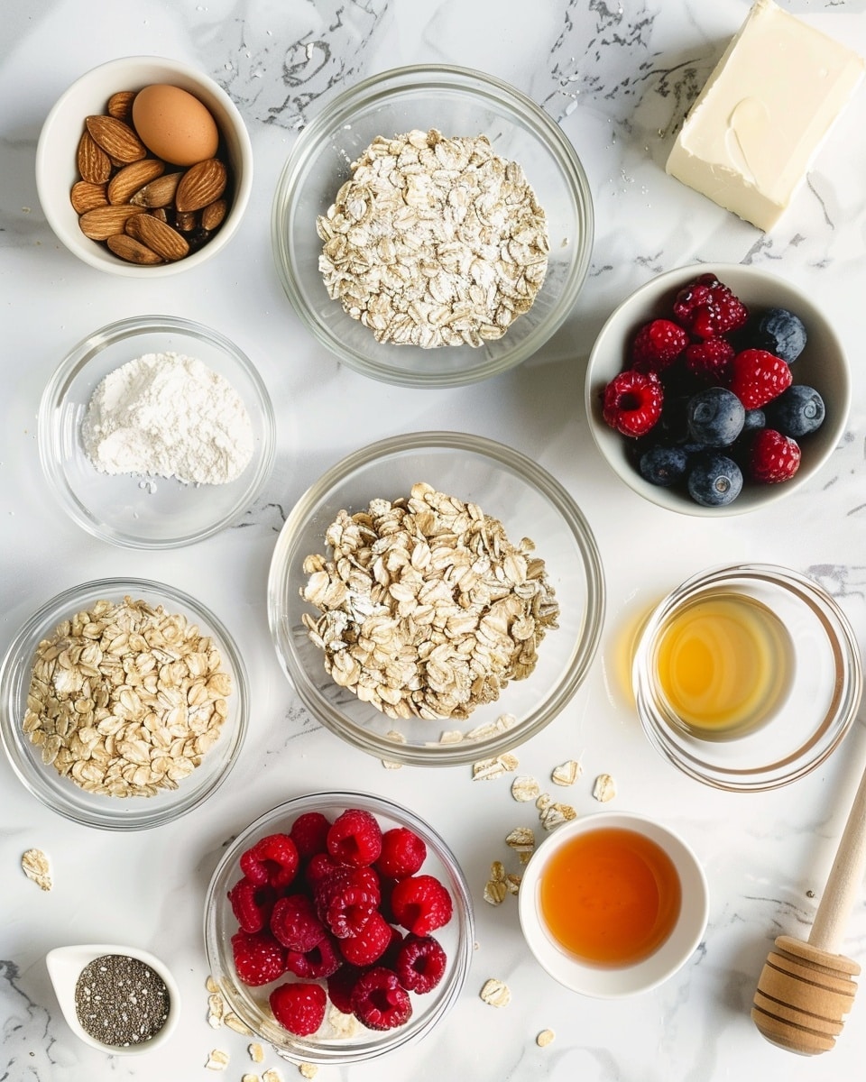 Single white plate with one square slice of layered berry oat bar, close-up angle emphasizing the distinct layers of crumbly oat base, vibrant red fruit filling with visible berry seeds, and golden oat crumble topping scattered with walnut pieces, subtle texture contrast between moist filling and crunchy topping, natural lighting highlighting the rich colors and textures, placed on white marble surface, intimate plated serving photo taken with an iphone --ar 4:5 --v 7