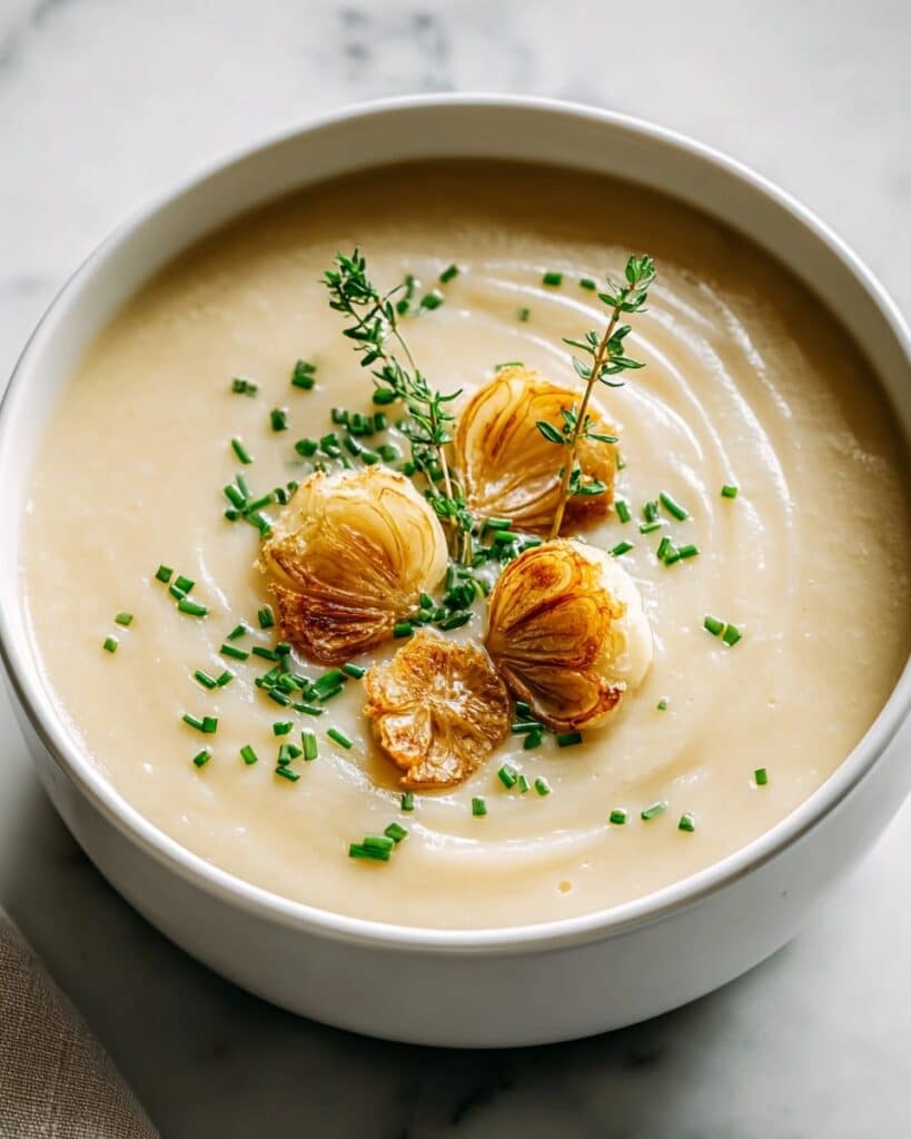 Creamy Garlic Potato Soup Recipe