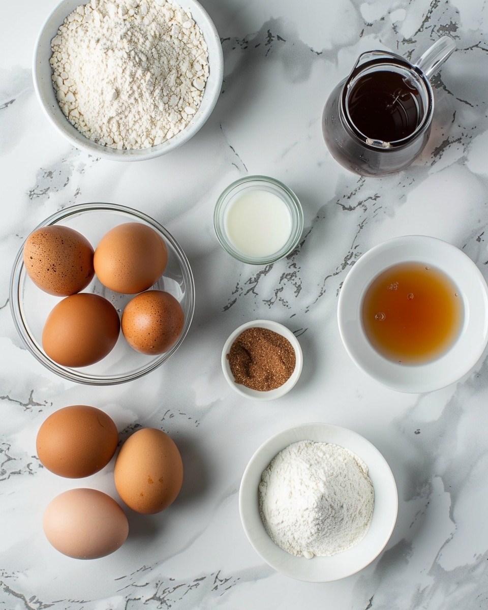 A single white plate displaying one golden-brown Yorkshire pudding puff filled with a generous dollop of creamy cinnamon-speckled whipped topping, the interior texture of the airy, crisp pudding clearly visible from the angled close-up, illuminated by natural light and set on a white marble surface, styled like a food blog shot, intimate plated serving photo taken with an iphone --ar 4:5 --v 7