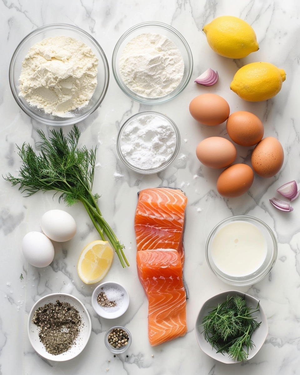 Single white plate holding one elegant blini topped with a swirl of creamy herb-infused cheese, a delicate slice of smoked salmon draped on top, and garnished with fresh dill sprigs and capers, the layers of soft pancake and smooth topping clearly visible, shot at a close-up angle to emphasize texture and freshness, resting on a pristine white marble surface in natural light, styled like a refined plated serving from a food blog, photo taken with an iphone --ar 4:5 --v 7