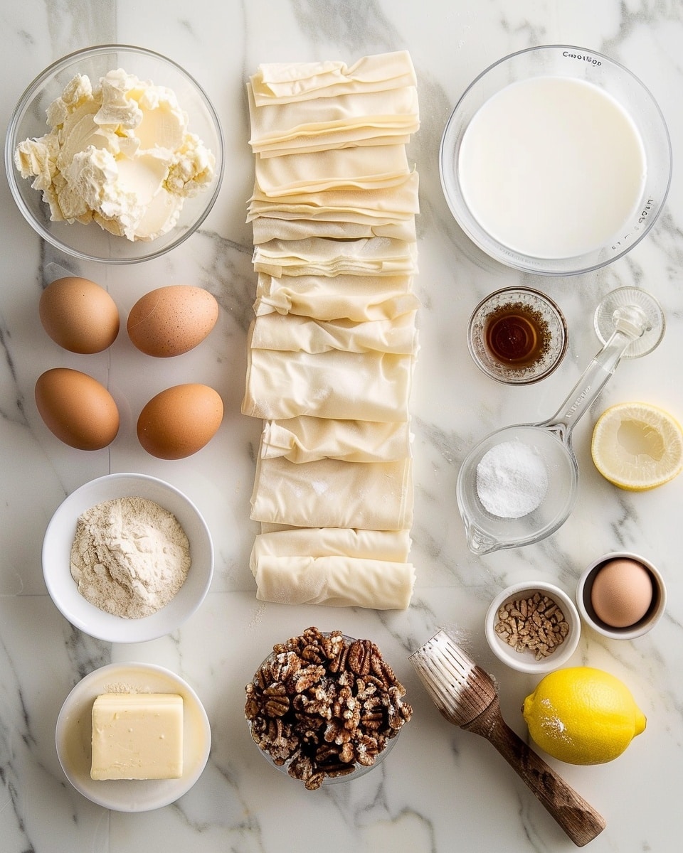 Single white plate with one square slice of layered pastry dessert showcasing a golden, flaky crust on top and bottom, with a thick, spiced filling layer revealing a smooth, dense texture, close-up angle emphasizing the distinct layers and crispiness of the outer shells, natural lighting, white marble background, styled as a delicate individual serving from a food blog, photo taken with an iphone --ar 4:5 --v 7