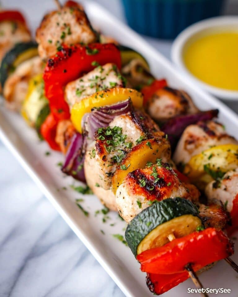 Grilled Chicken Skewers with Pineapple and Bell Peppers Recipe