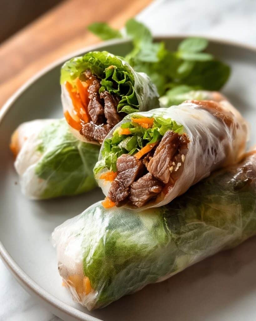 Marinated Steak Spring Rolls – Crispy, Savory, and Loaded with Flavor Recipe