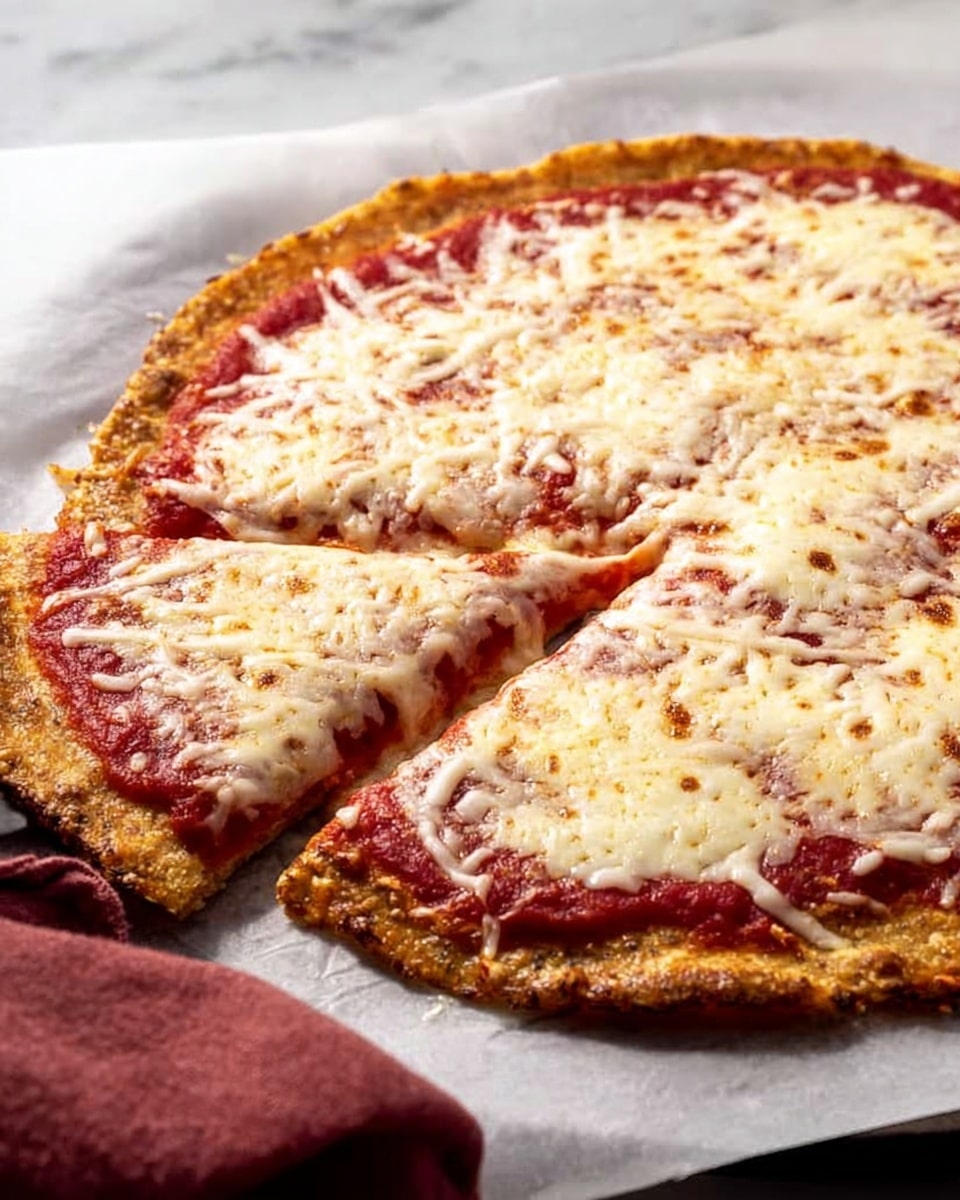 A whole uncut pizza on white parchment paper, featuring a golden, crispy crust with a generous layer of rich tomato sauce topped evenly with melted mozzarella cheese, no slices removed, displayed on a white marble countertop with natural lighting, captured in a professional 3/4 angle hero shot style, photo taken with an iphone --ar 4:5 --v 7