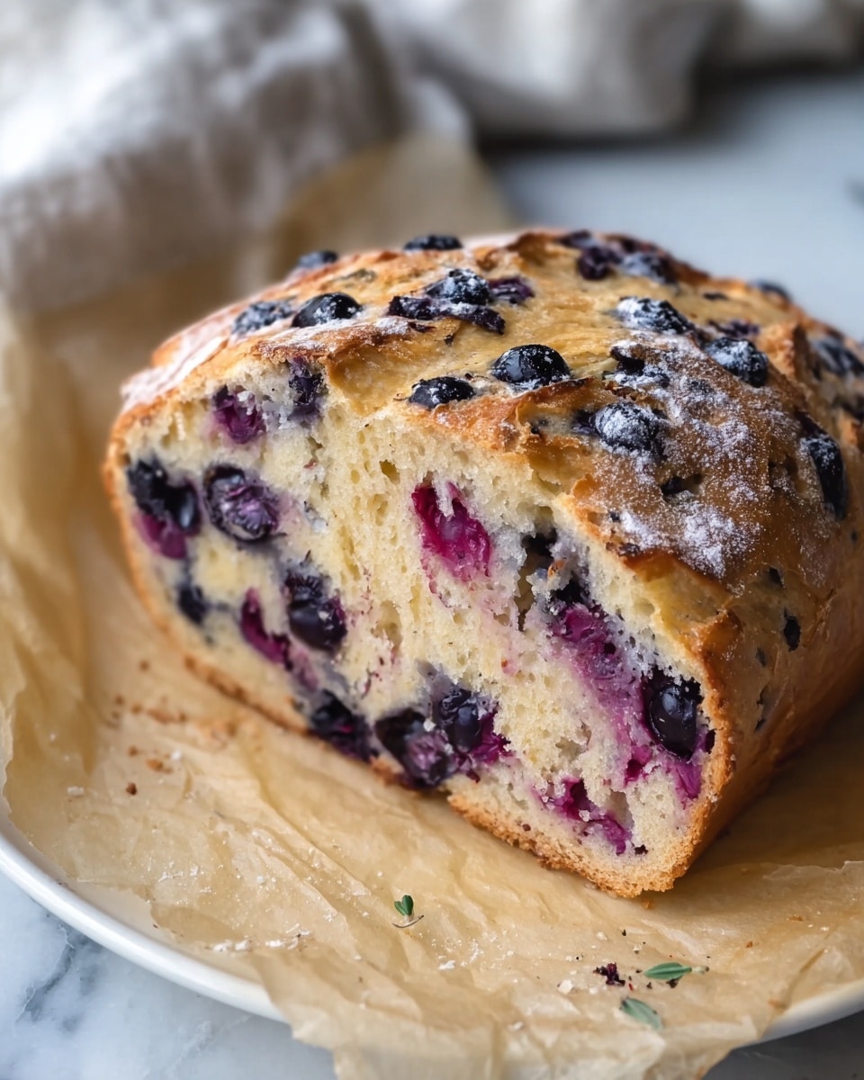 Blueberry Lemon Cream Cheese Sourdough Loaf Recipe