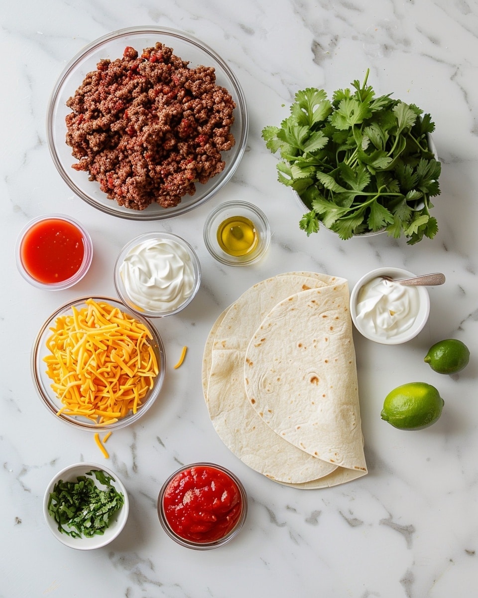 Single white plate featuring a close-up of one halved breakfast burrito revealing layers of scrambled eggs, browned sausage crumbles, melted cheese, and bits of crispy bacon tightly wrapped in a warm, golden tortilla. The cross-section displays the hearty, flavorful interior textures with a slight sheen from the melted cheese and moist eggs, angled to emphasize depth and layers. The plate rests on a white marble surface with natural lighting highlighting the vibrant colors and inviting details, styled as a ready-to-eat individual serving. photo taken with an iphone --ar 4:5 --v 7