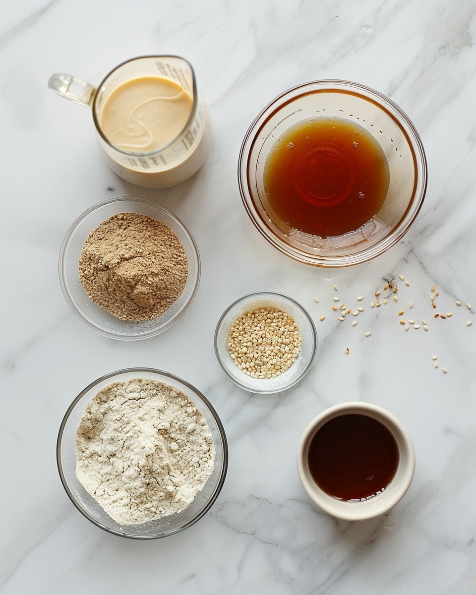 Single white plate featuring one sesame-coated energy ball with a visible textured surface of tightly packed sesame seeds, interior revealed to show the dense, rich, chocolatey filling with a slightly grainy consistency of nuts and dates, close-up angled shot emphasizing the contrast between the glossy seeds and the dark filling inside, natural lighting highlighting the fine details, white marble background, styled as a ready-to-eat individual serving, photo taken with an iphone --ar 4:5 --v 7