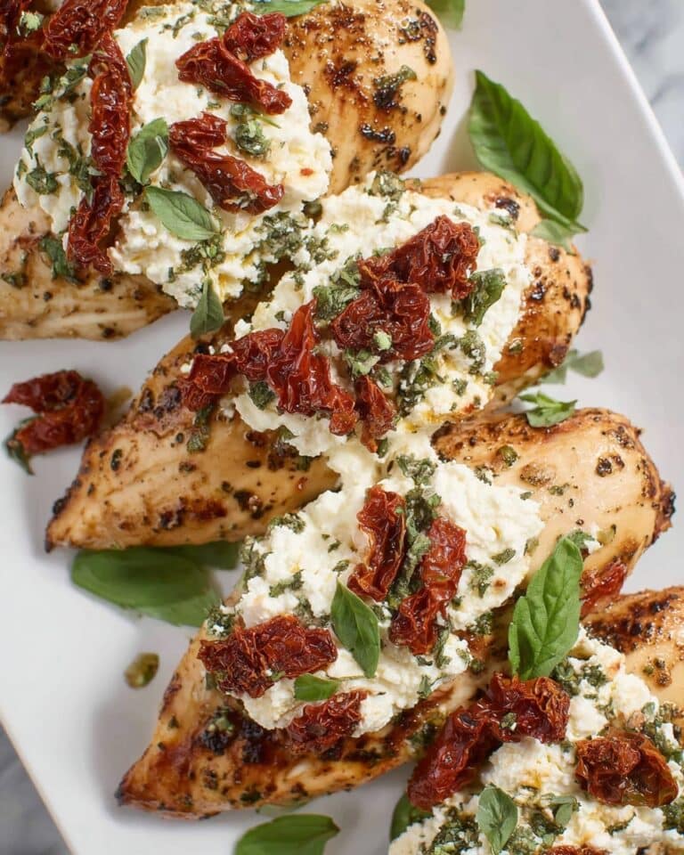 Grilled Chicken Bryan with Sun-Dried Tomatoes, Goat Cheese, and Lemon Butter Sauce Recipe